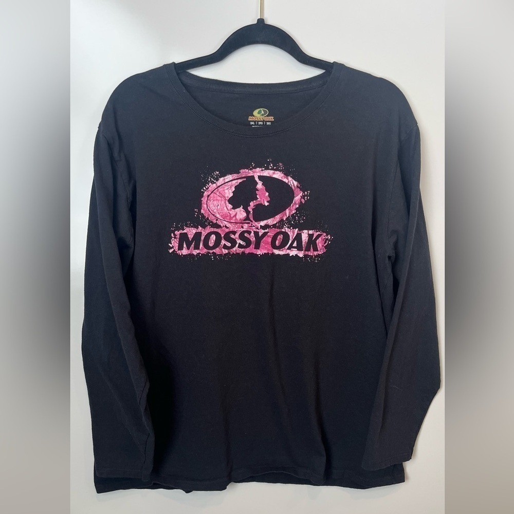Mossy Oak Black Pink Top Womens sz 2XL